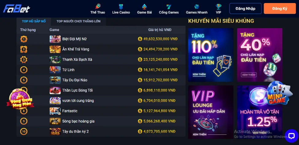 Khuyến mãi casino 678vip